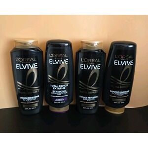 L'Oreal Elvive Total Repair Shampoo Conditioner 4 Piece Set 12.6 oz New